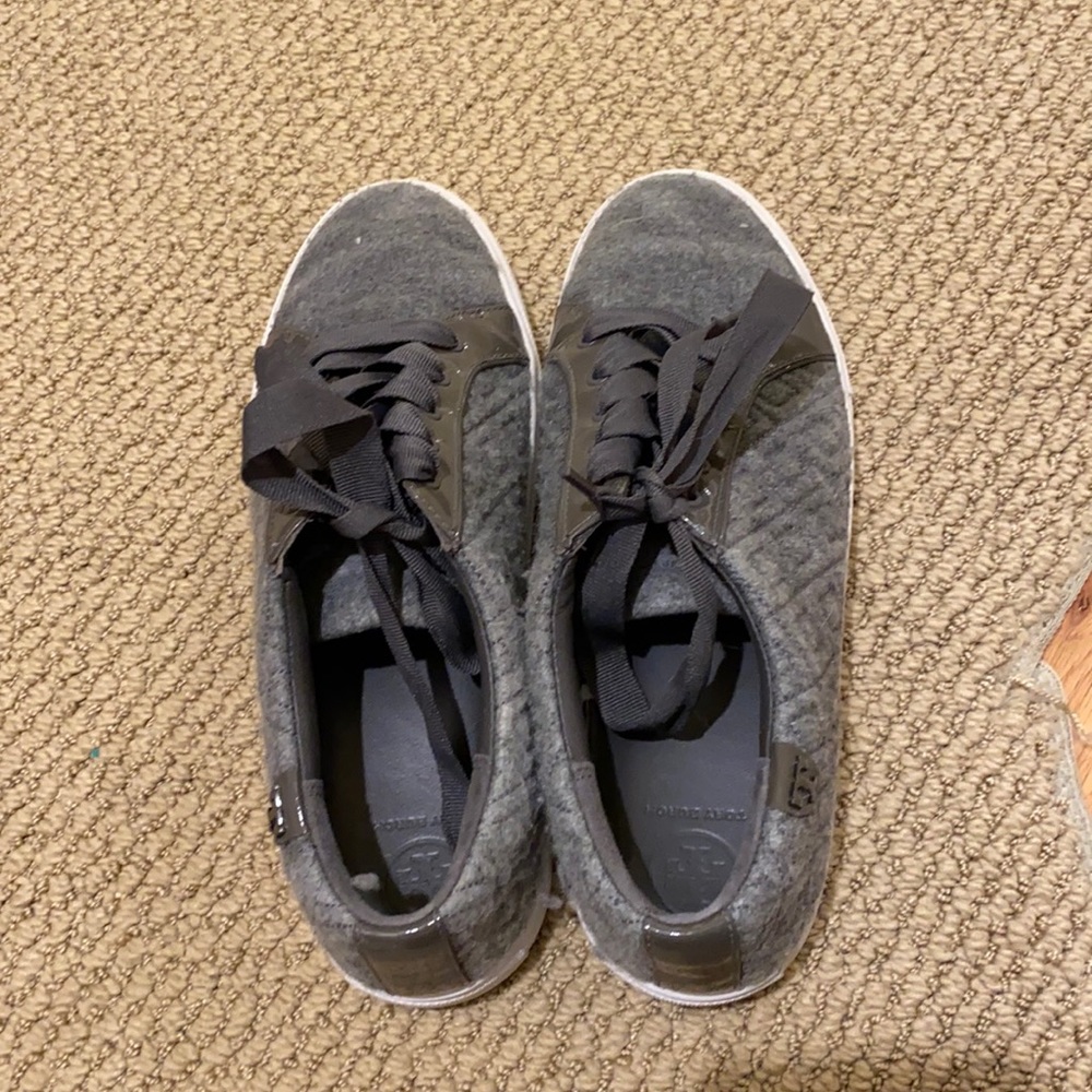 tory burch grey sneakers
